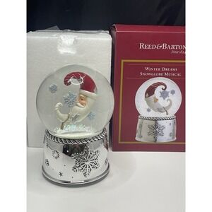 2014 Reed & Barton Winter Dreams Musical‎ Snowglobe Tested Plays Greensleeves